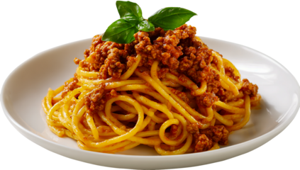 Spaghetti isolated on transparent background