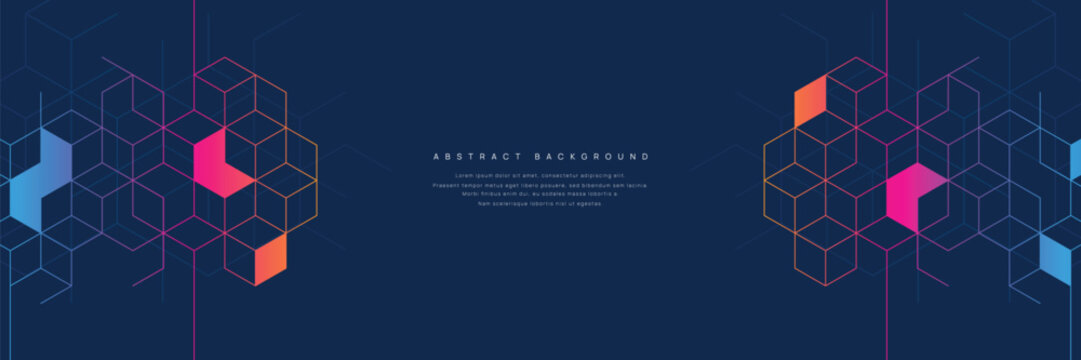 Graphic design element and abstract geometric background with triangle shape pattern	