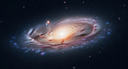 Whirlpool Galaxy - A Stunning Spiral in the Constellation Canes Venatici.