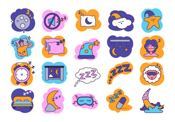 Sleep Time Icon Element