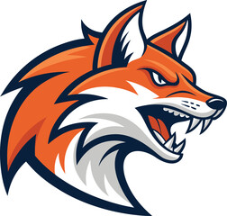 unique fox logo, fox illustration, vector creative fox Animal Modern Simple Design Concept logo set