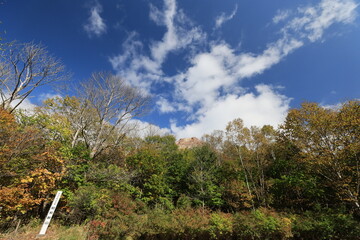 Showa-shinzan volcano peak.