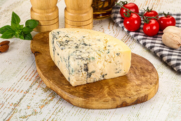Gourmet blue cheese with mold