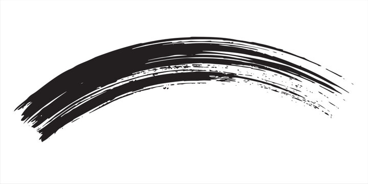 Brush strokes templates, vector grunge paintbrush