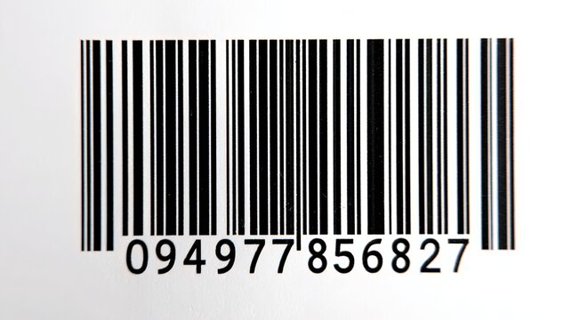 Clear barcode close up for product identification and inventory management solutions in retail or supply chain applications - Powered by Adobe