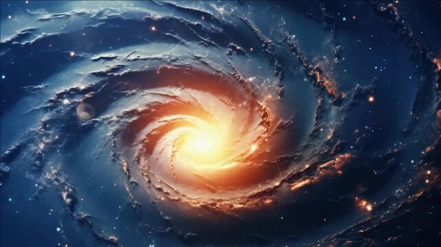 Astronomy of space storm galaxy.