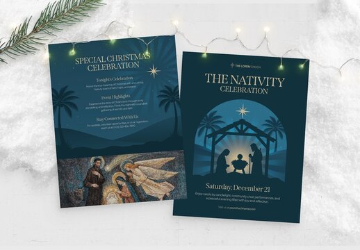 Christmas Nativity Play Flyer & Poster Template