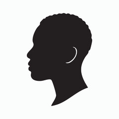 Silhouette of a womans head