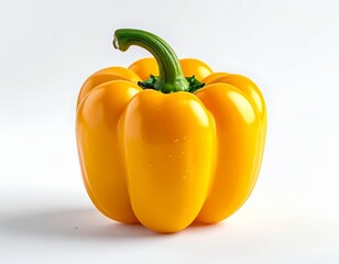 yellow pepper on a white background
