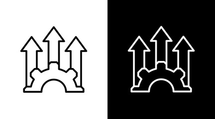 Increase White Icon Set Design