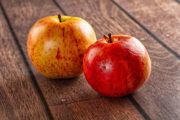 Ripe sweet red organic apple