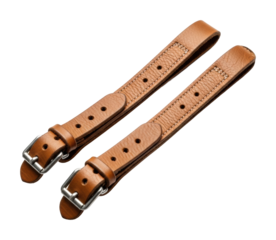 Stylish leather watch bands artisan workshop product neutral isolated on transparent background