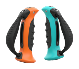 Dynamic grip handle tools workshop product isolated on transparent background