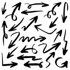Hand Drawn Arrow Doodle Set+.eps
