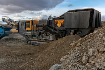 Heavy machinery for the construction