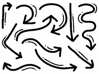 Hand drawn arrows collection ...