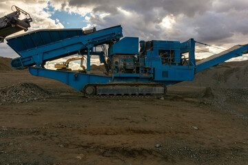 Heavy machinery for the construction