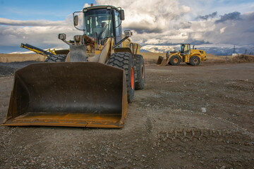 Heavy machinery for the construction