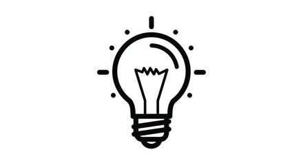 Bright idea light bulb symbolizing innovation and creativity perfect for business concepts and problem solving inspiration, Generative AI