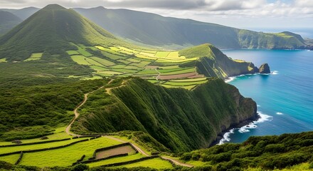lake in the mountains of the caucasus