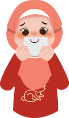little girl with smile 