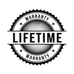 Fototapeta premium Lifetime warranty vintage seal badge for product guarantee service