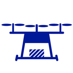 ドローンのシルエットイラスト