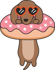 Cute dog illustration