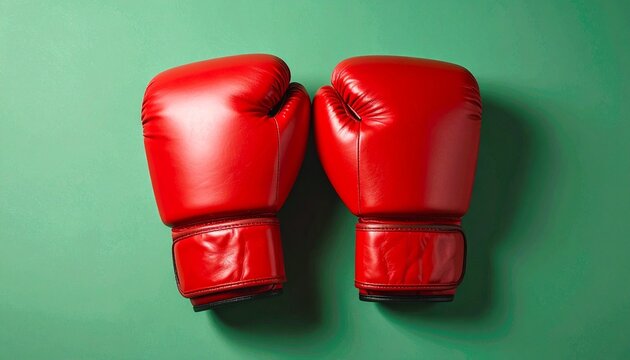 Red boxing gloves