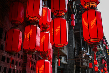 Chongqing Ciqikou Ancient Town traditional street view