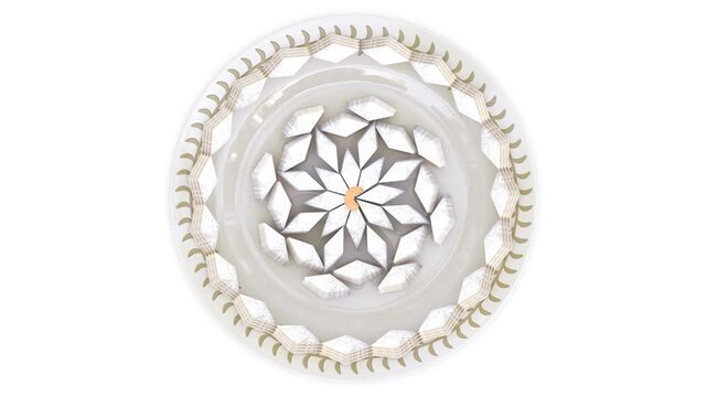 kaju katli - Indian sweet rotating animation