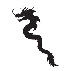 Chinese Dragon Silhouette
