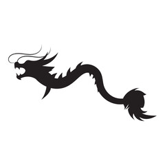 Chinese Dragon Silhouette