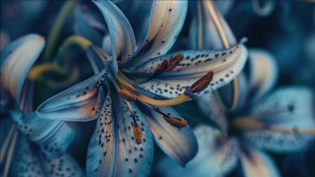 Beautiful water lily with vibrant colors and intricate patterns. Perfect for nature, botany, or floral themed projects.