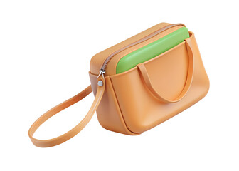 A 3d wristlet bag or purse.