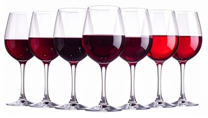 Stream of red wine pouring into upright clear glass against plain white background. Rich color and clarity highlight elegance, dining, and beverage presentation in minimalist visual style.
