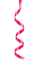 Celebrating joyful moments pink ribbon decoration setup isolated on transparent background
