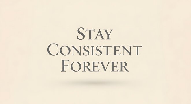 A motivational quote displayed on a plain background encouraging perseverance and steadfastness in life