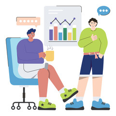 Business Discussion PNG file on transparent background