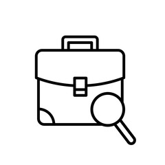 Search icon vector. Zoom illustration sign. San symbol. magnifying glass logo.