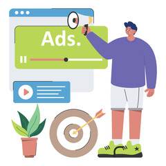 Advertise Website PNG file on transparent background