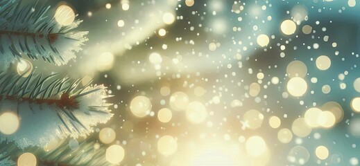 christmas tree in the snow