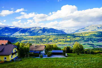 Landscape at Goldeck. Nature on the mountain of the Latschurgruppe in the Gailtal Alps in...