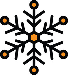 Artistic vector illustration of falling snow suitable for winter holiday and seasonal design projects