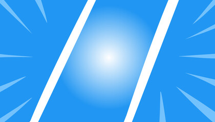Blue cartoon comic gradient background versus comic fight