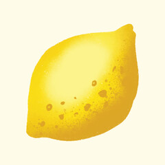 Watercolor IIlustration of an lemon
