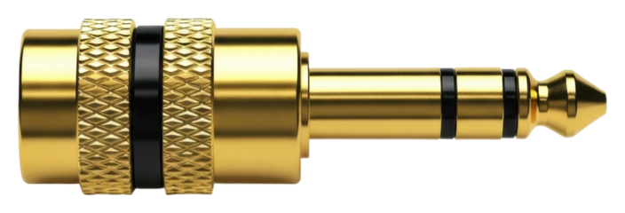 Audio connector technology product modern detailed isolated on transparent background