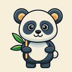 design logo vector cartoon illustration character panda
