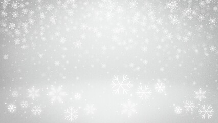 Winter background year end sale design displays snowflakes on a bright gray abstract illustration, creating a festive seasonal look Winter year end sale background with blank space.