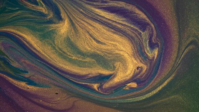 Abstract colorful fractal heart illustration with a texture design pattern and light waves backdrop